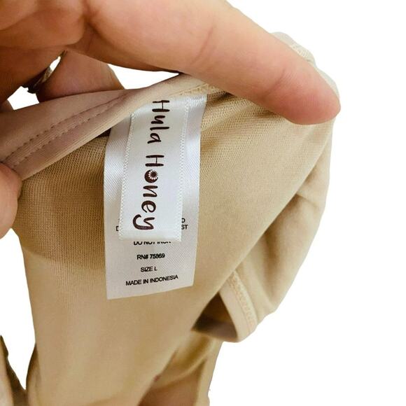 Hula Honey Colorblocked Molded Cup Push-Up Bikini Set Womens Large - Picture 12 of 14